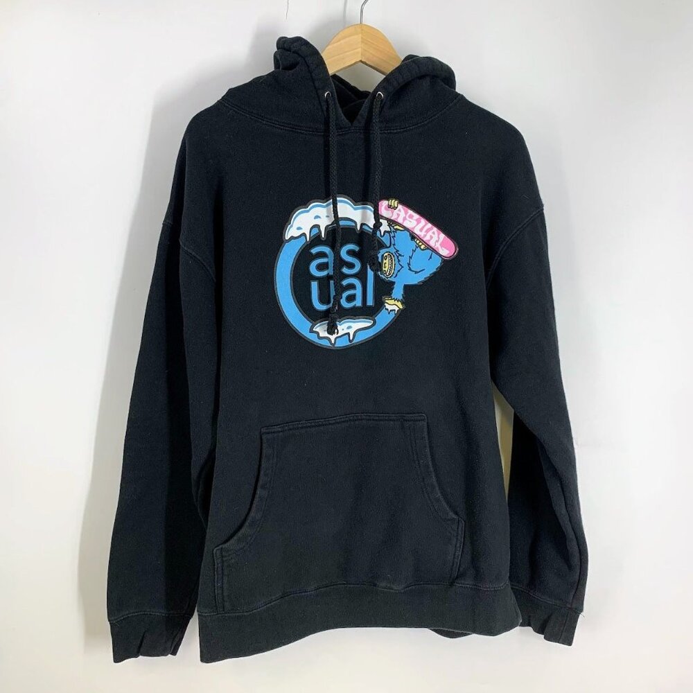 Casual Industries Men's Yeti Snowboard Cotton Long Sleeve Pullover Hoodie Size L
